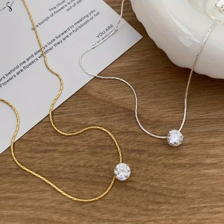 Κολιέ Moissanite Cléa