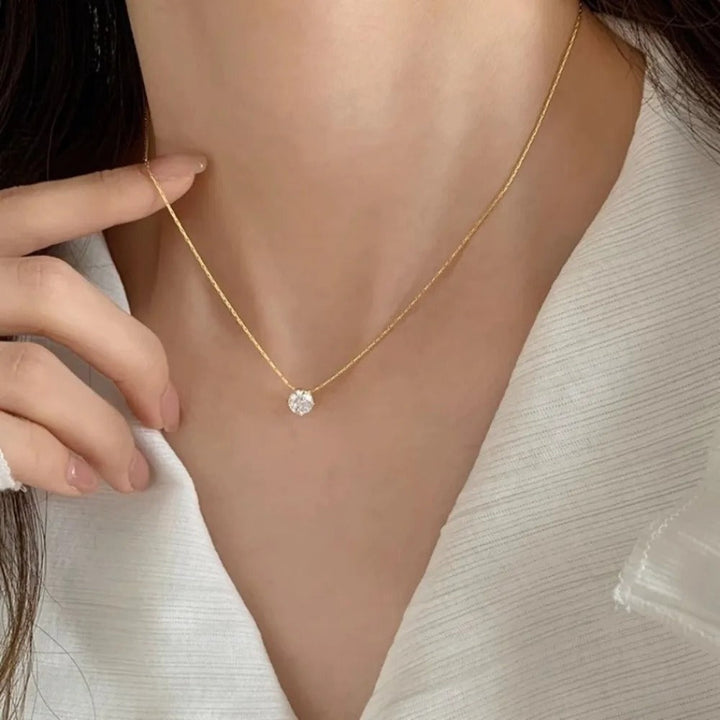 Κολιέ Moissanite Cléa