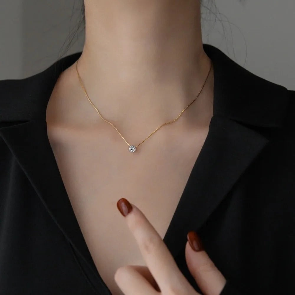 Κολιέ Moissanite Cléa